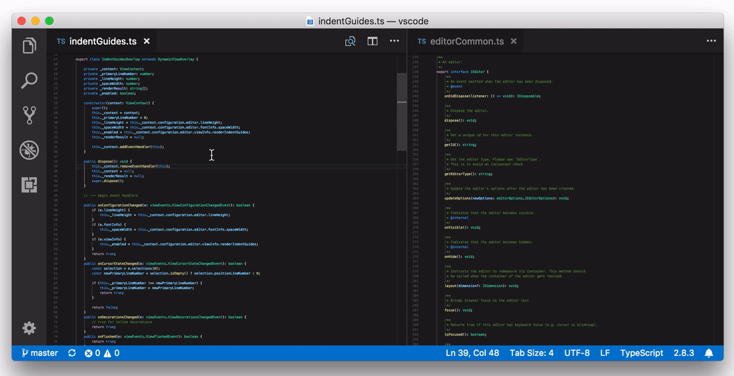 Improved editor stability