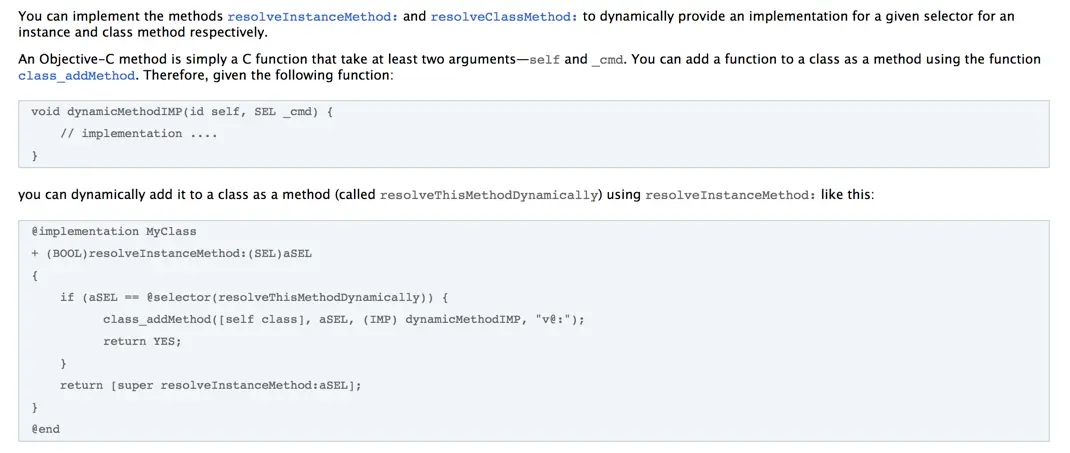 Dynamic Method Resolution