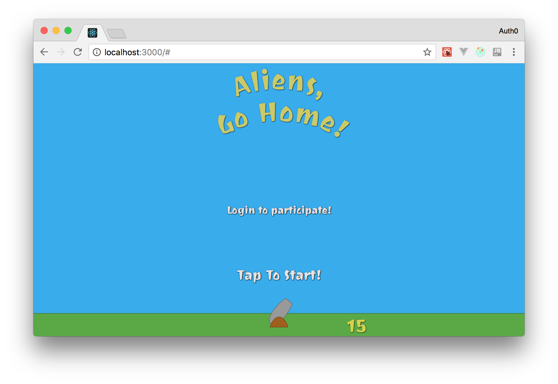 在你的 React 和 Redux 游戏中展示登陆按钮