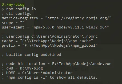 npm模块安装路径