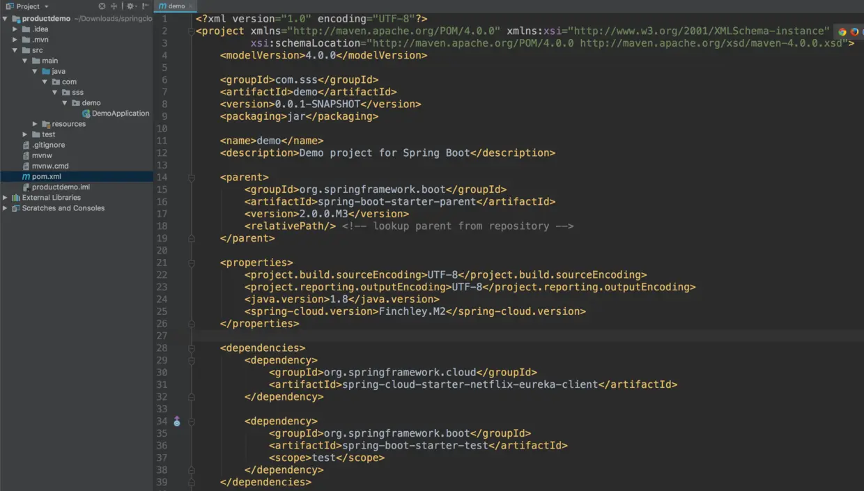 项目初始化 pom 文件