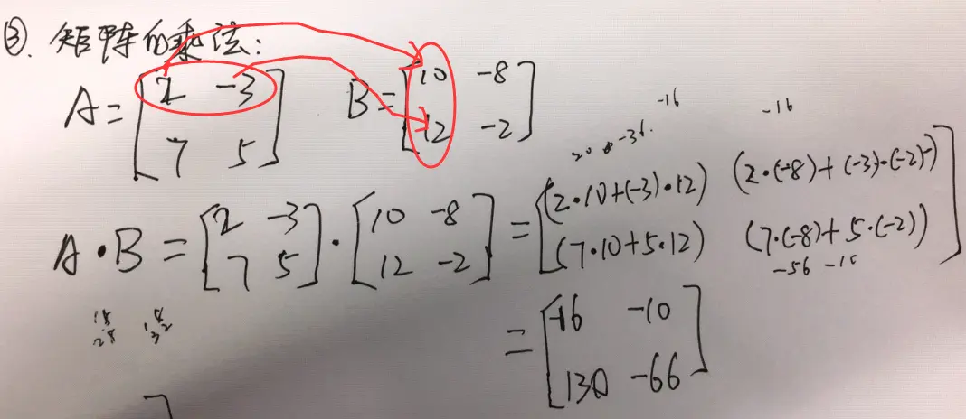 矩阵的乘法