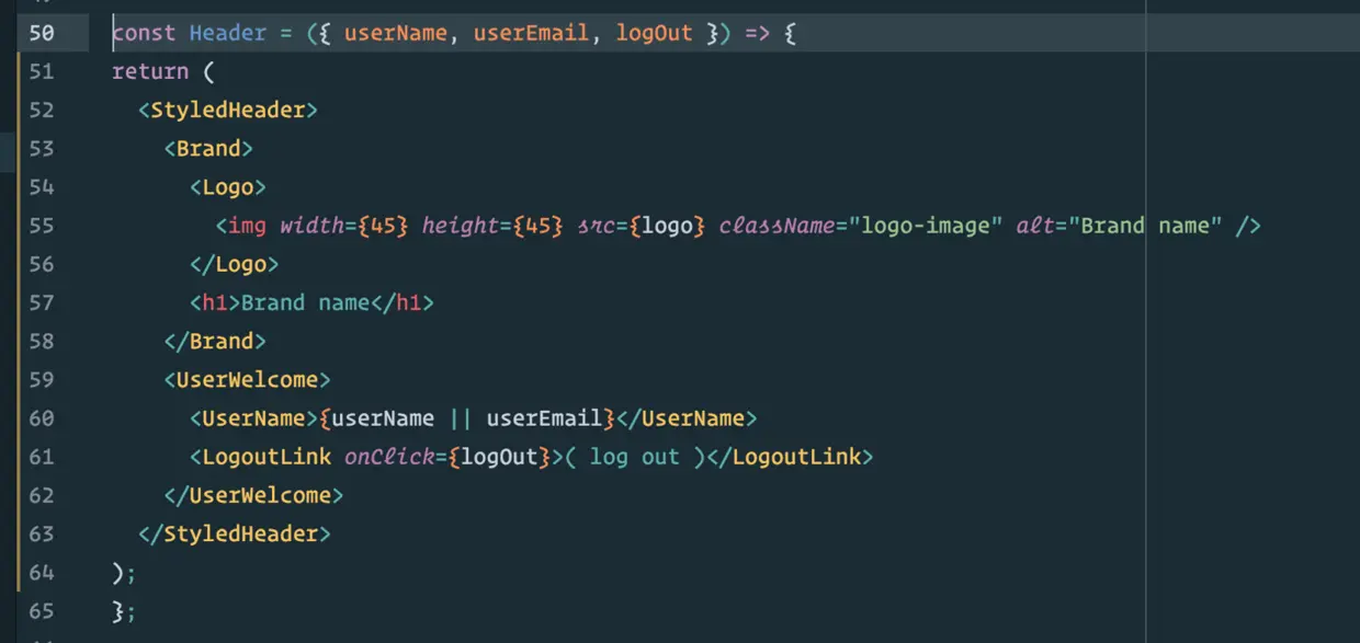使用styled-components后的JSX