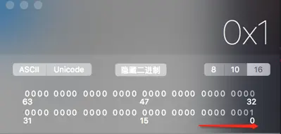 0x01二进制数