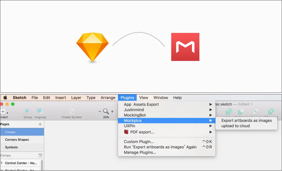 sketch插件导入到Mockplus软件