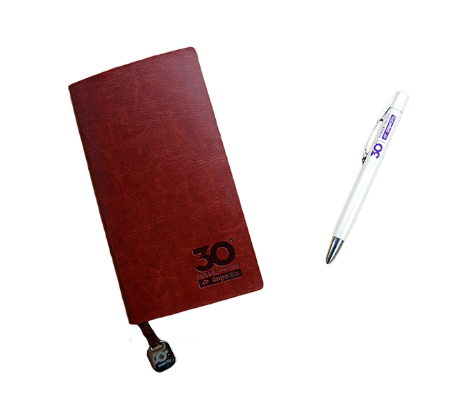 三等奖：葡萄城定制精美笔记本 + 签字笔（套） X 若干 