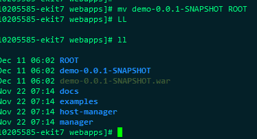 直接将项目命令为ROOT