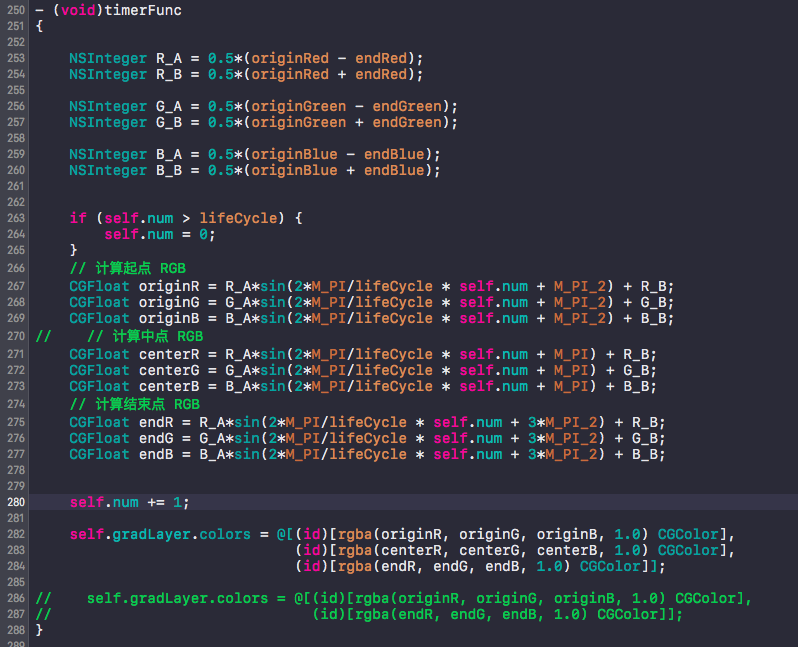 利用定时器实时改变颜色RGB