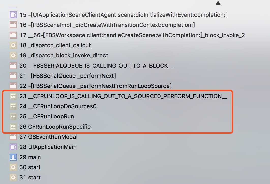 程序启动时的堆栈