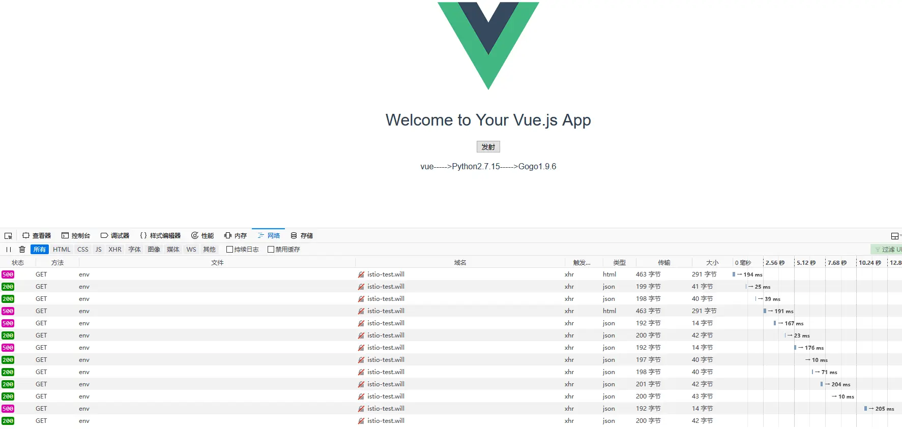 模拟服务500故障