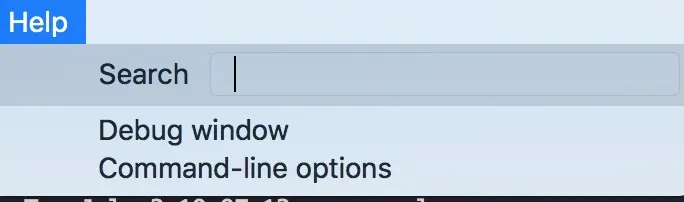 Help Command-line Options