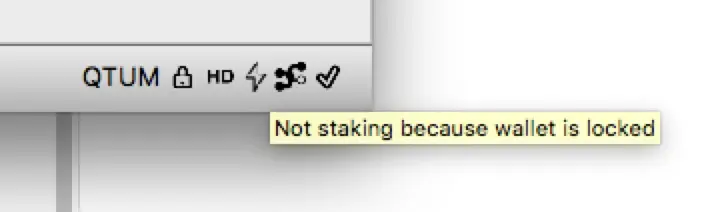 钱包未解锁导致无法Staking