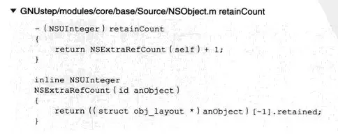 retainCount源代码