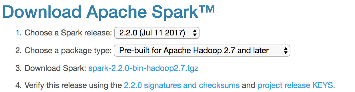 下载 Apache Spark