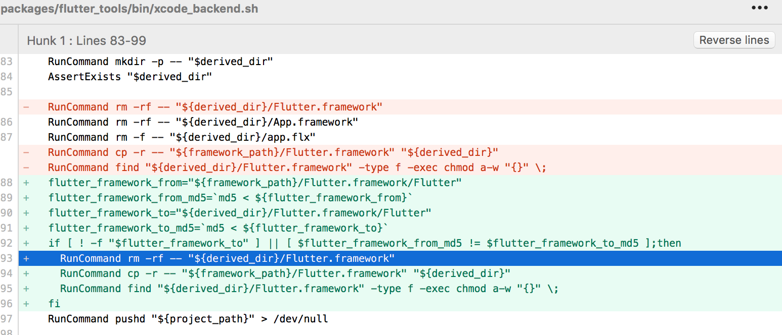 xcode_backend not always replace Flutter
