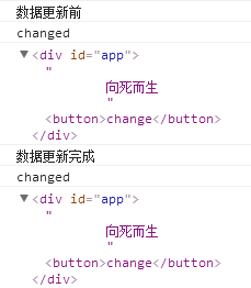 发生数据更新时