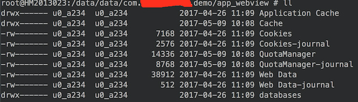Android4.4系统WebView自带缓存路径