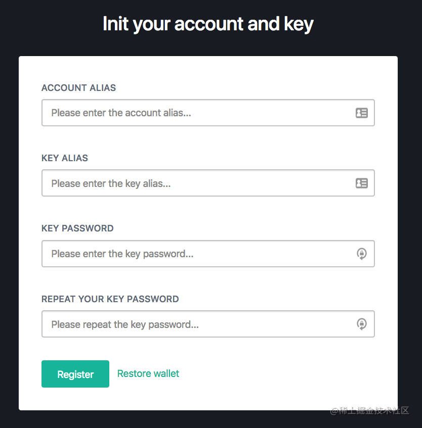 When creating a key through Dashboard, how does the data from the front ...