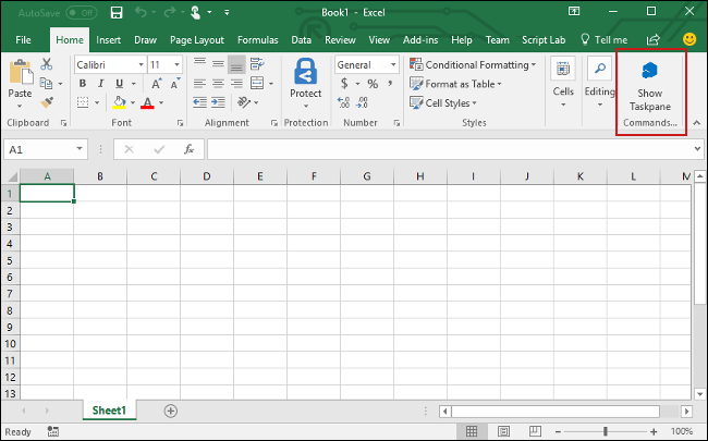 Excel Add-in button