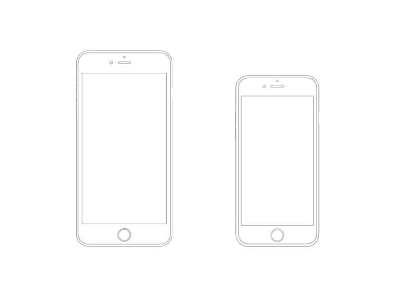 iphone 6 wireframe