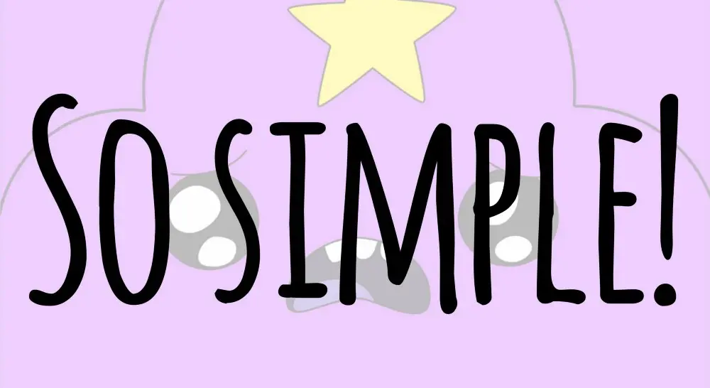so simple!