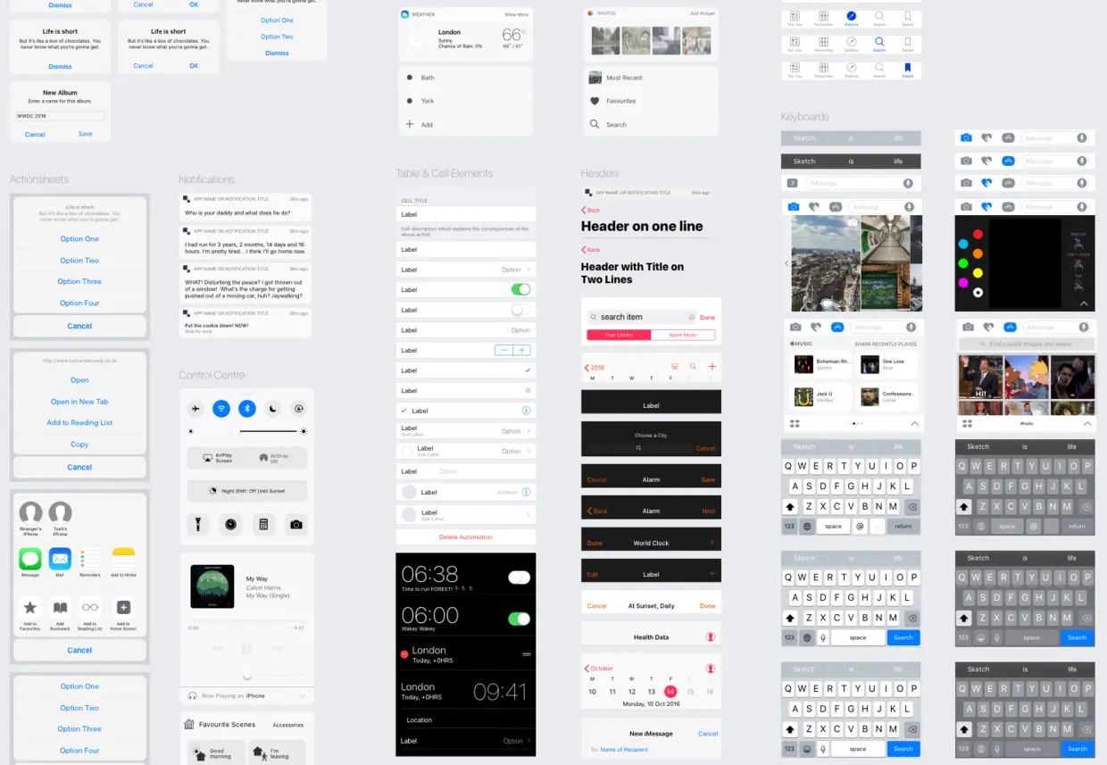 UIKit中的部分控件效果图