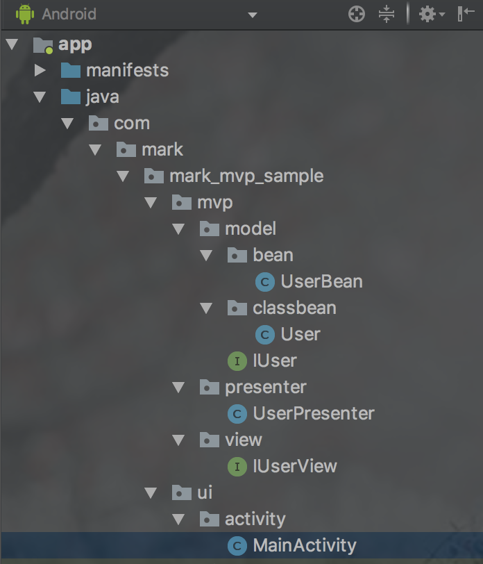 这是我的Demo代码架构
