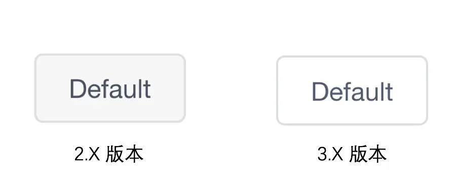 default 按钮 v3 vs v2