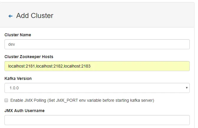 add cluster