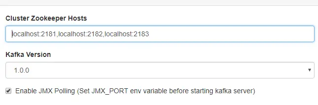 Enable JMX Polling 