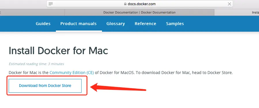 进入docker商店下载