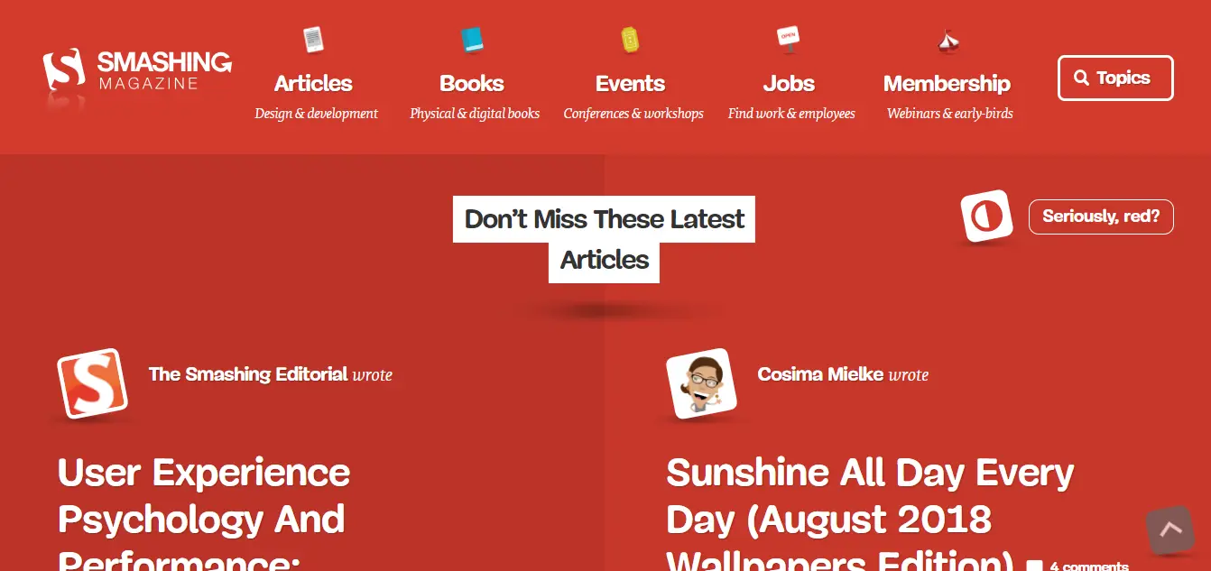 Web开发—网页博客类 Smashing Magazine