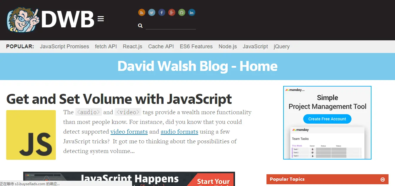 网页开发David Walsh