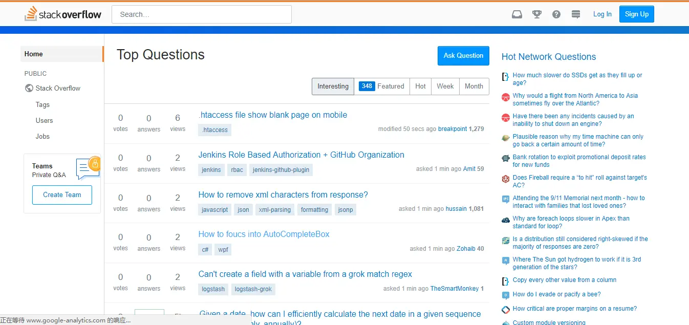 网页开发社区类网站Stack Overflow