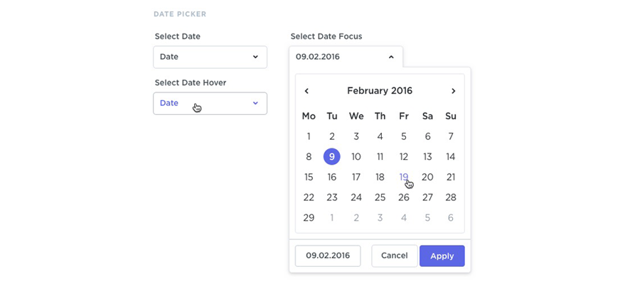 时间选择器设计规范