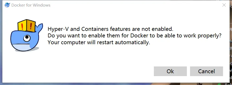 点击OK，又要重启了