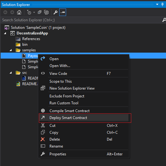 VisualStudio以太坊智能合约