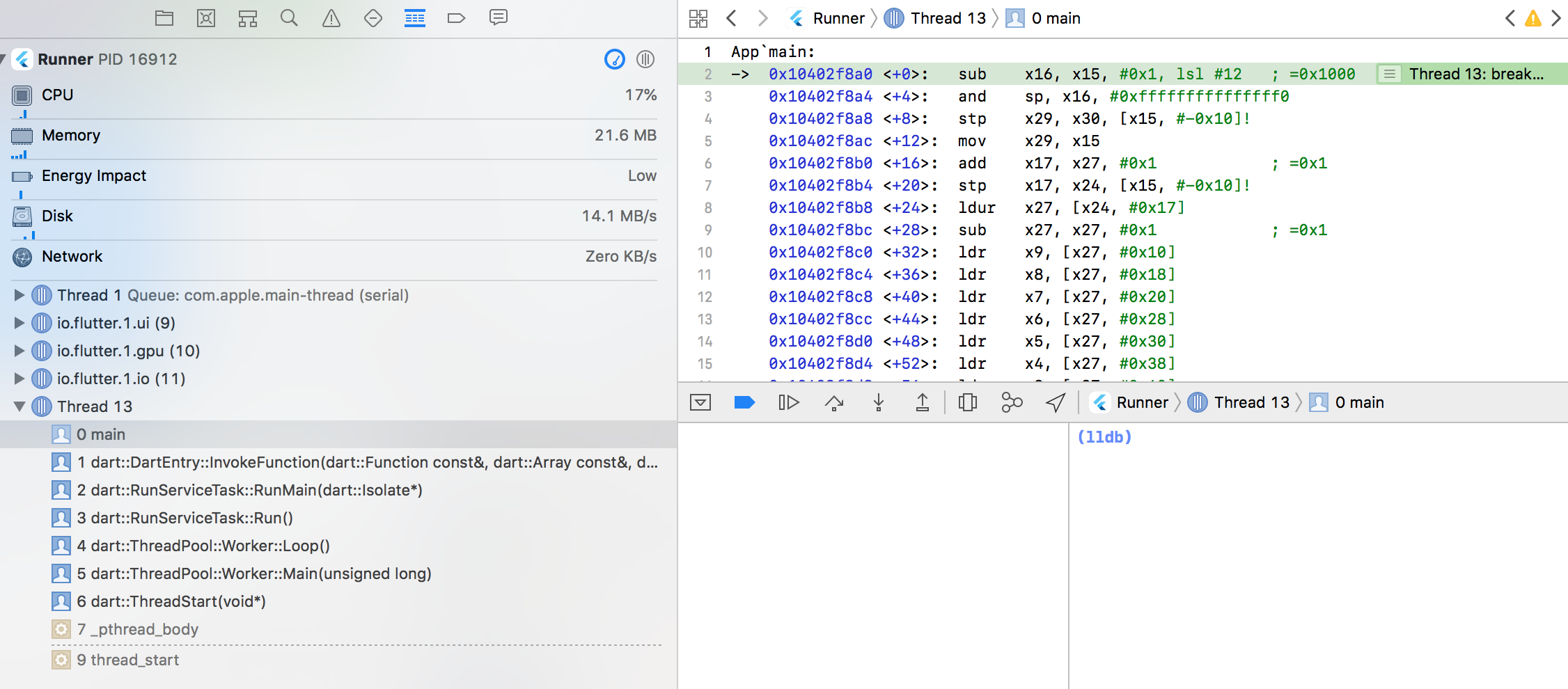main in dart callstack main in dart callstack