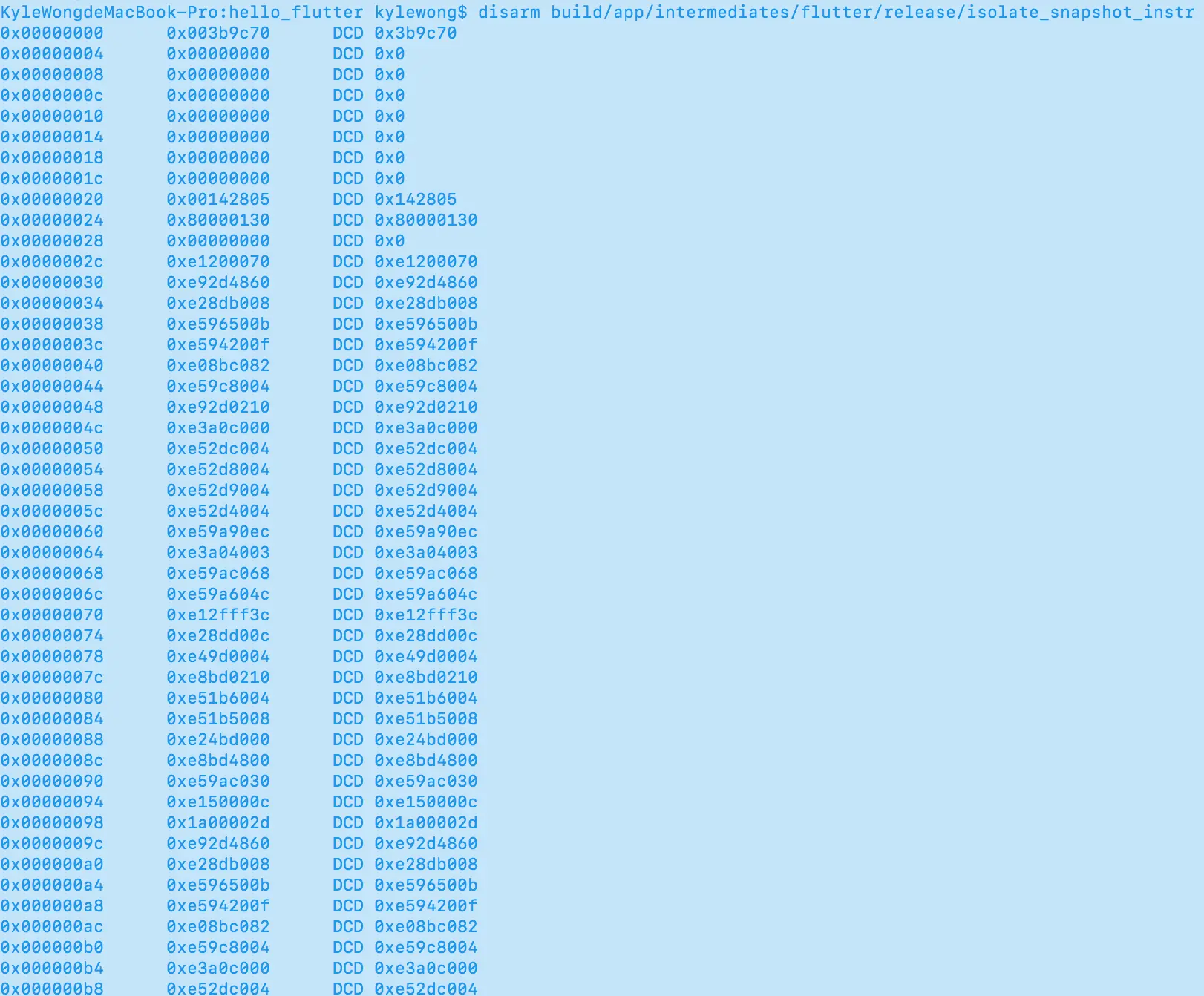isolate snapshot instr disarm