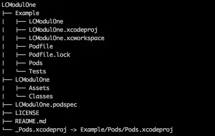 使用 pods 命令创建