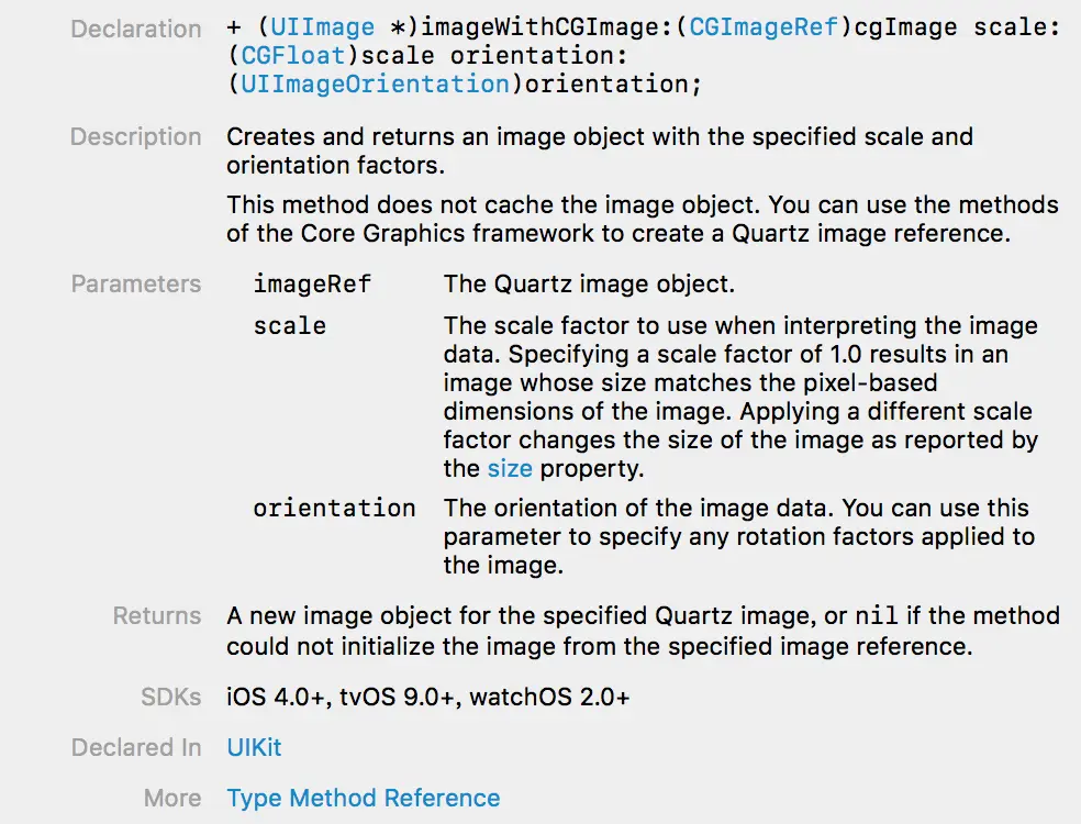imageWithCGImage方法