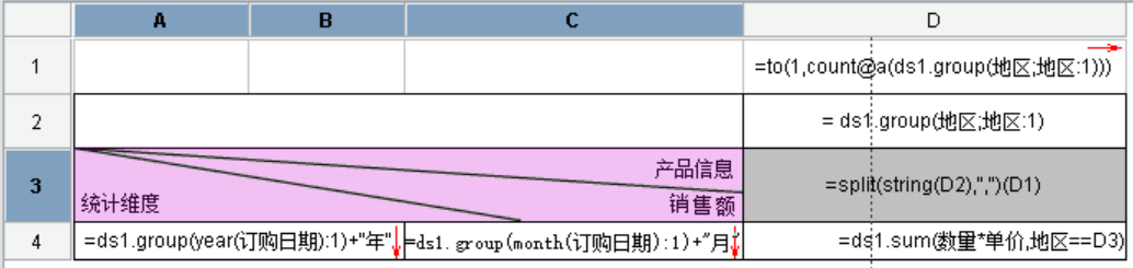 普通交叉报表设计