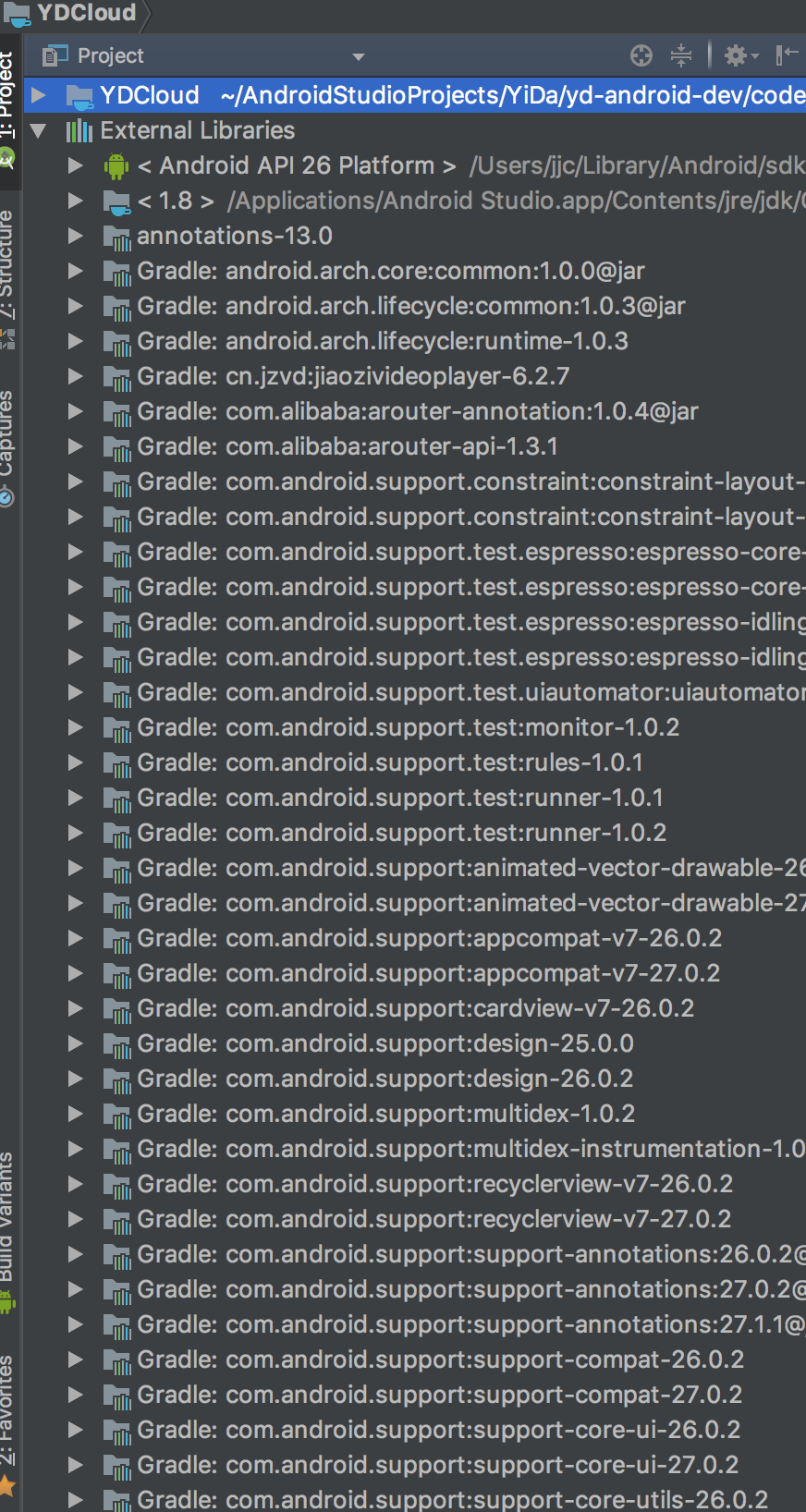 Android Studio依赖树