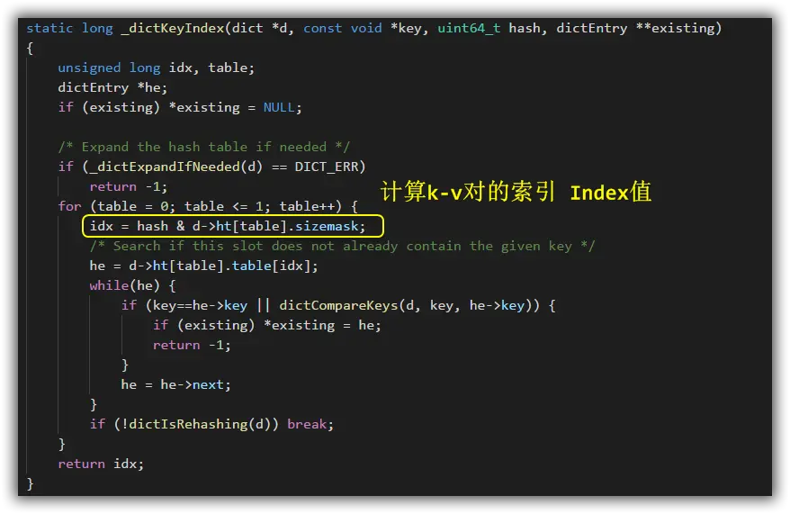 Redis计算索引Index值的源码