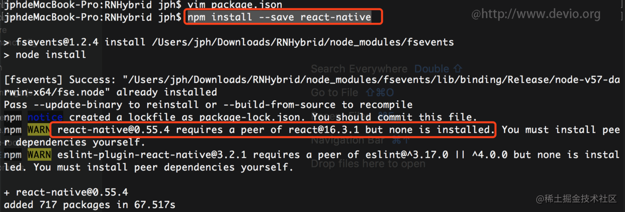 React Native Android混合开发实战教程_https://bianchenghao6.com/blog_Android_第4张