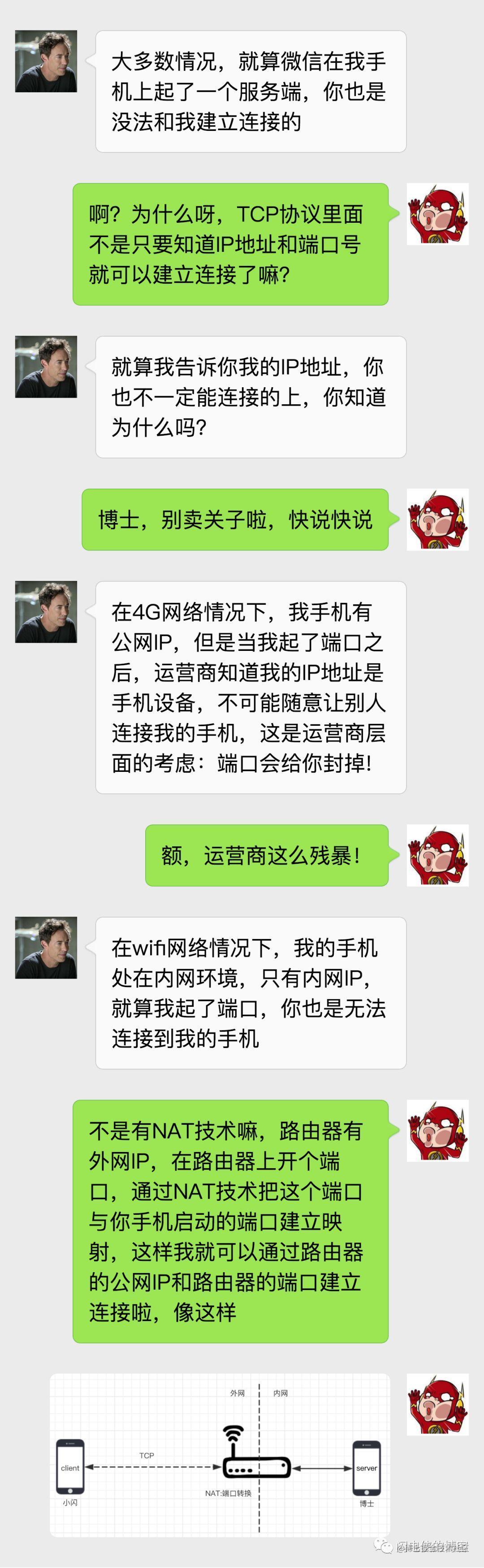 小闪对话微信长连系统的设计一