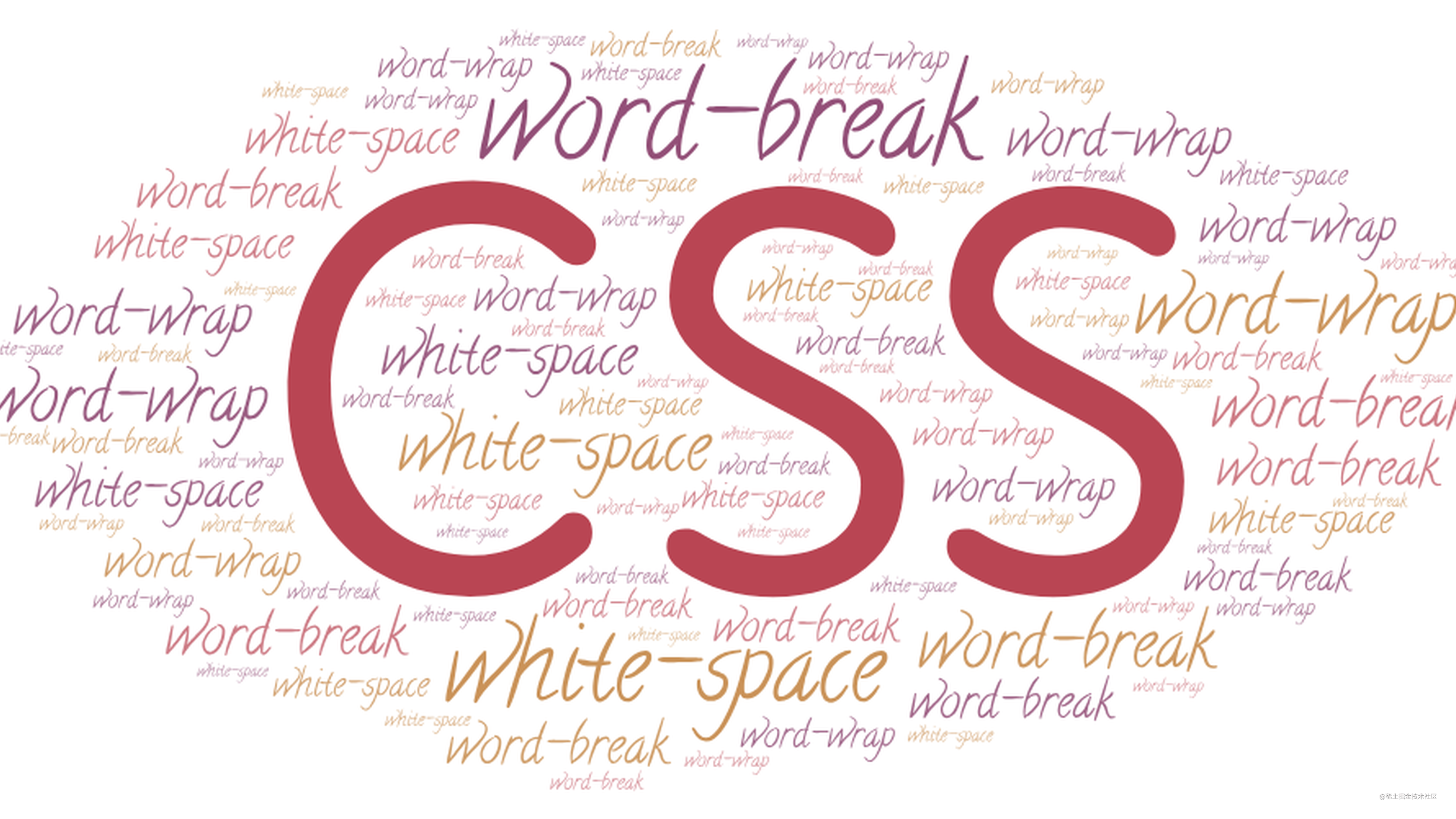 彻底搞懂word-break、word-wrap、white-space