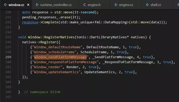 window.sendPlatformMessage()