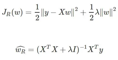 岭回归的损失函数和最优解