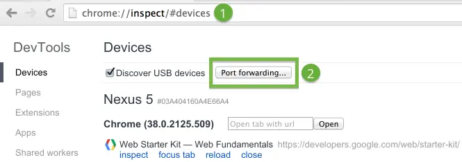 chrome-port-forwarding